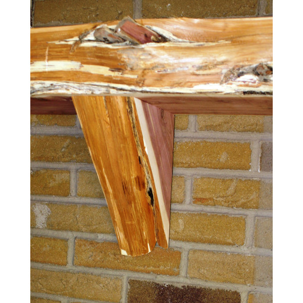 Kettle Moraine Fireplace Mantel Natural Corbel in Cedar Wayfair